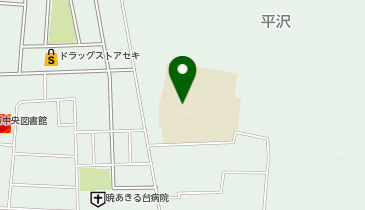 秋多中学校体育館の地図画像