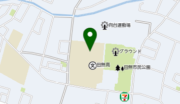 東京都立田無高等学校の地図画像
