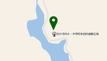 旧小河内小・中学校の地図画像