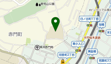 横浜市立東小学校の地図画像