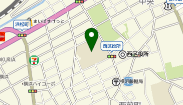 横浜市立西前小学校の地図画像