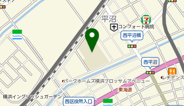 横浜市立平沼小学校の地図画像