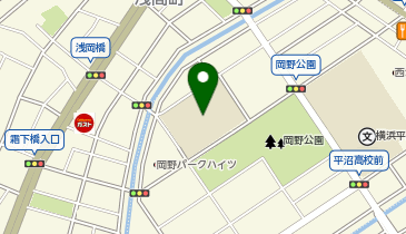 横浜市立岡野中学校の地図画像