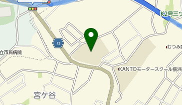 横浜市立軽井沢中学校の地図画像