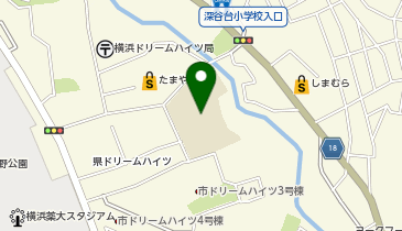 横浜市立横浜深谷台小学校の地図画像