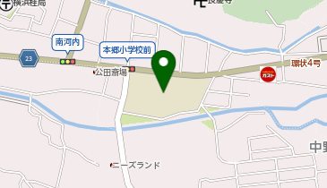 横浜市立本郷小学校の地図画像