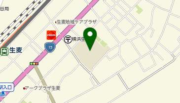 横浜市立生麦小学校の地図画像