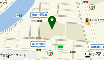 横浜市立潮田小学校の地図画像