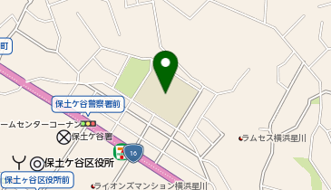 横浜市立峯小学校の地図画像