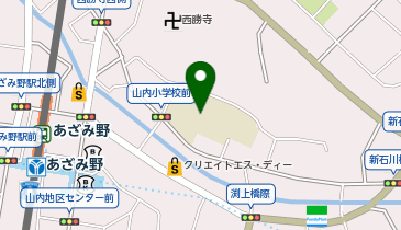 横浜市立山内小学校の地図画像