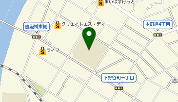 横浜市立下野谷小学校の地図画像