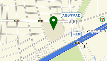 横浜市立入船小学校の地図画像