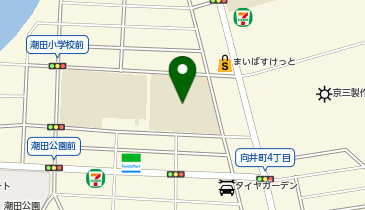 横浜市立潮田中学校の地図画像