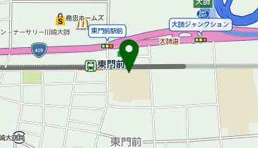 東門前小学校の地図画像