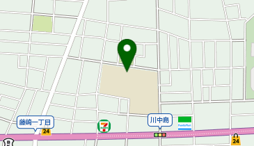 川中島小学校の地図画像