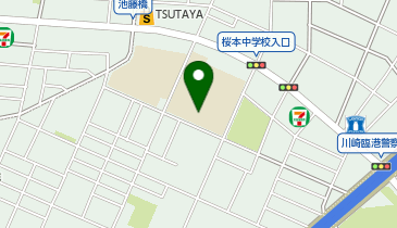 桜本中学校の地図画像