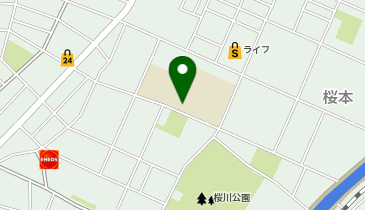 さくら小学校の地図画像