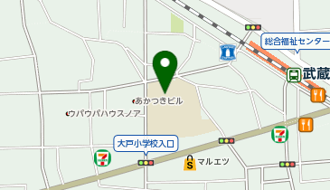 大戸小学校の地図画像