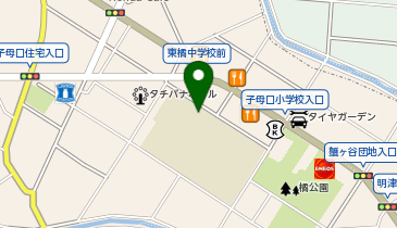 東橘中学校・子母口小学校の地図画像