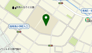 有馬中学校の地図画像