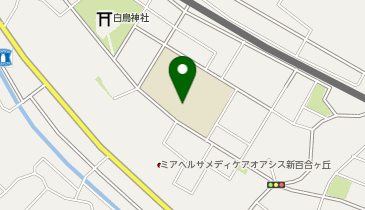 白鳥中学校の地図画像