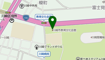 川崎市教育文化会館の地図画像