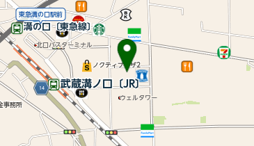 川崎市生活文化会館(てくのかわさき)の地図画像