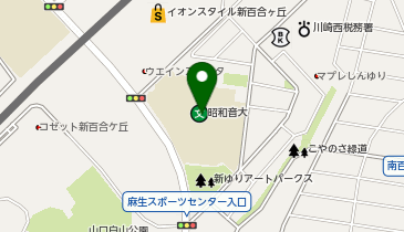 昭和音楽大学の地図画像