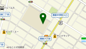 清新中学校の地図画像