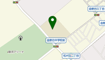 由野台中学校の地図画像
