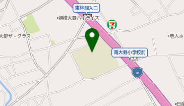 南大野小学校の地図画像