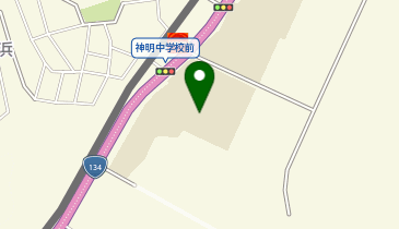 神明中学校グランドの地図画像