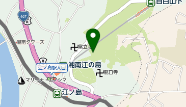 片瀬山公園の地図画像
