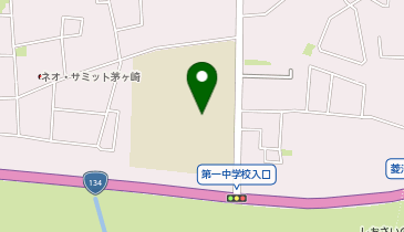 第一中学校の地図画像