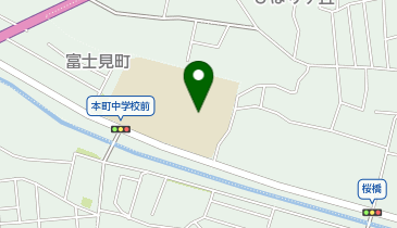 本町中学校の地図画像