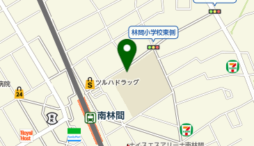 林間小学校の地図画像