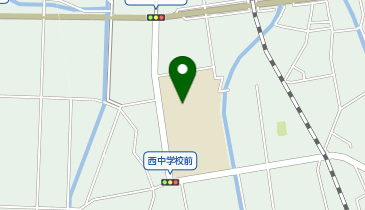 西中学校の地図画像