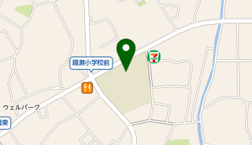 綾瀬小学校の地図画像