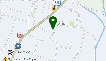 大蔵地域集会所の地図画像