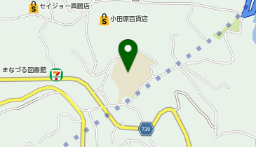 まなづる小学校体育館の地図画像
