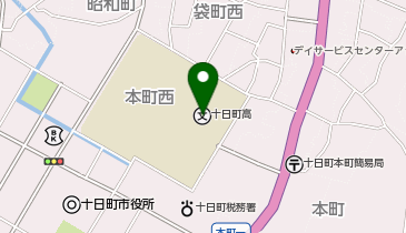 新潟県立十日町高等学校の地図画像