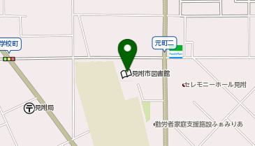 見附市図書館の地図画像