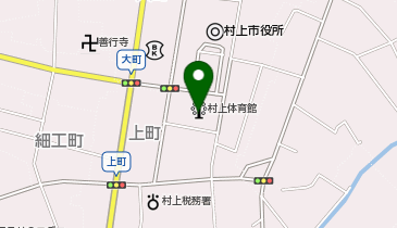 村上体育館の地図画像