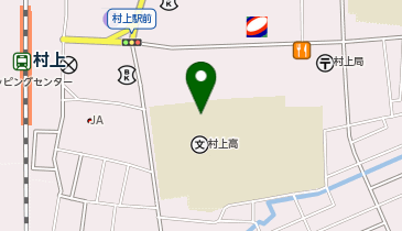 村上高等学校体育館の地図画像