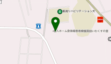 身体障害者医療施設いわくすの里療護園の地図画像