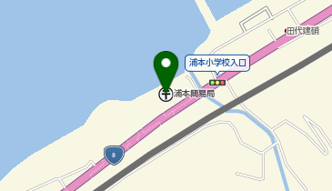 浦本地区公民館の地図画像