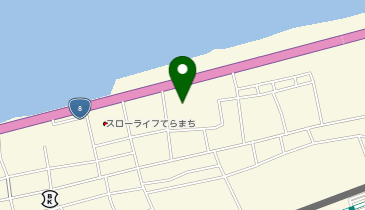 ビーチホールまがたまの地図画像