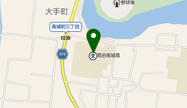 高田南城高等学校の地図画像