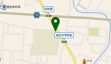 城北中学校の地図画像