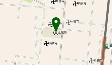 上越高等学校の地図画像